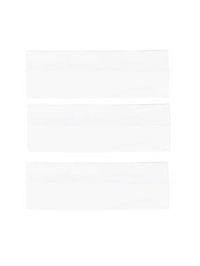 Women's White 3 PCS Cotton Non Slip Hair Bands Sweat Thick Hair Accessories